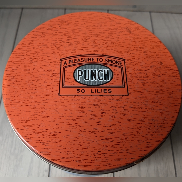 Vintage Punch Cigar Tin Lily Size - Picture 4 of 12